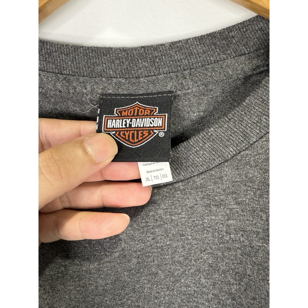 Harley-Davidson Men's Pasadena Texas Gray Short Sleeve Graphic T-shirt Size XL - Picture 5 of 15